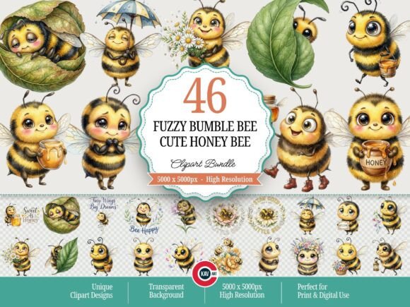 Download Fuzzy Bumble Bee Cute Spring Honey Bee - Premium Resources